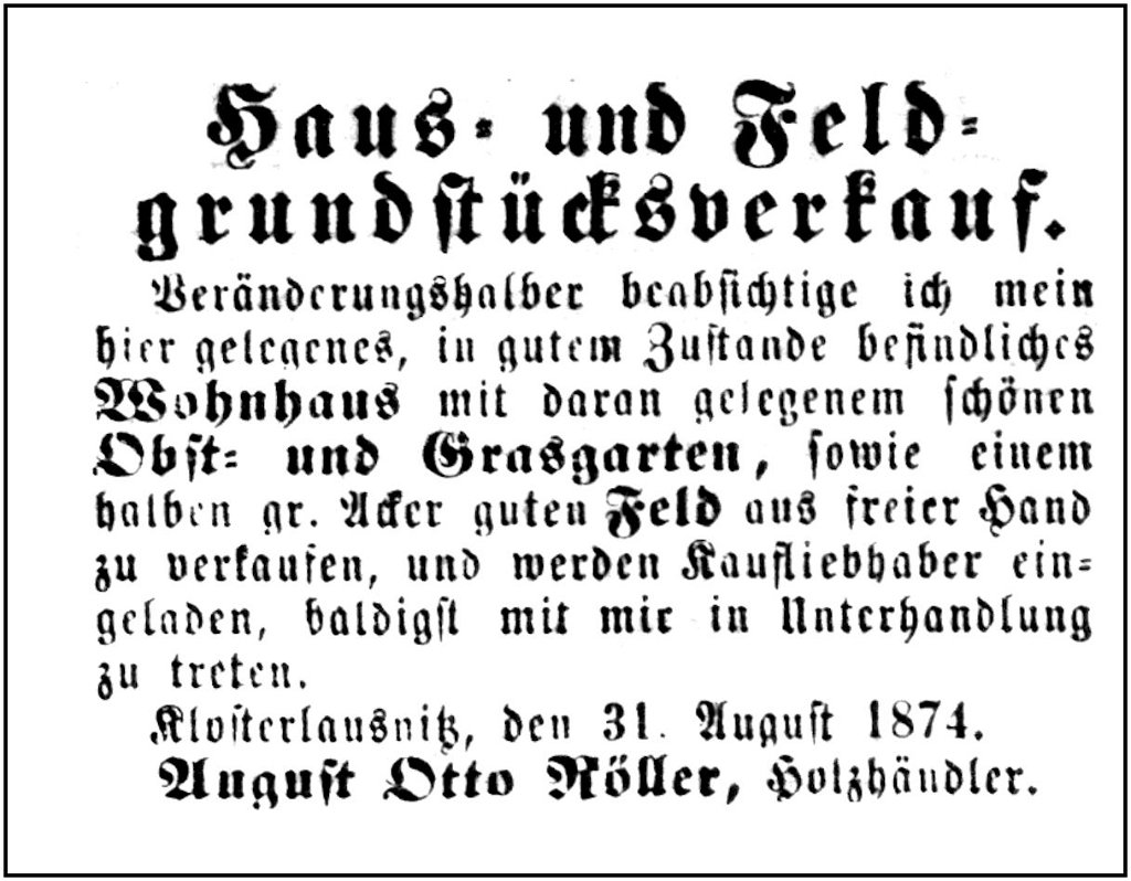 1874-08-31 Kl Hausverkauf Roeller